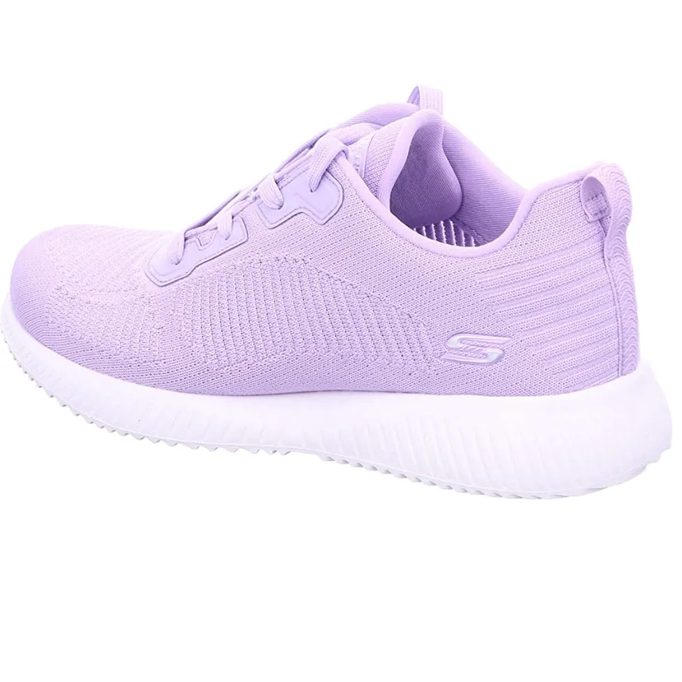 Skechers Womens Bobs Sports Squad Tough Talk Trainers - Lavender