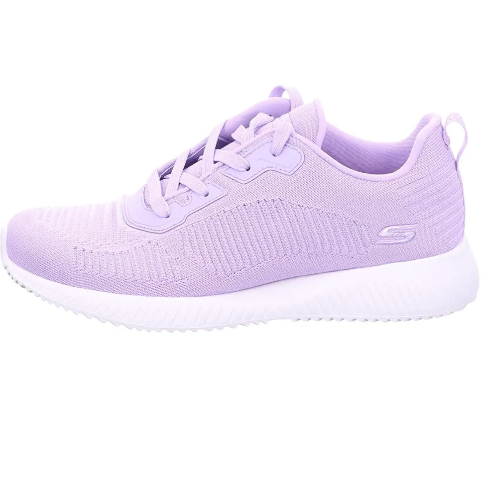 Skechers Womens Bobs Sports Squad Tough Talk Trainers - Lavender
