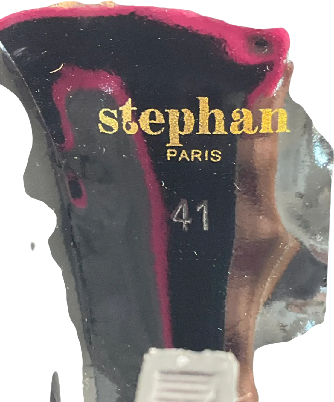 stephen paris Black Stiletto Heeled Boots UK 8 EU 41 👠