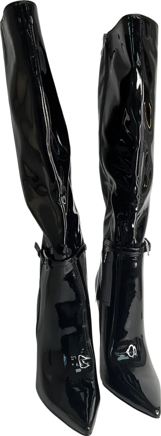 stephen paris Black Stiletto Heeled Boots UK 8 EU 41 👠