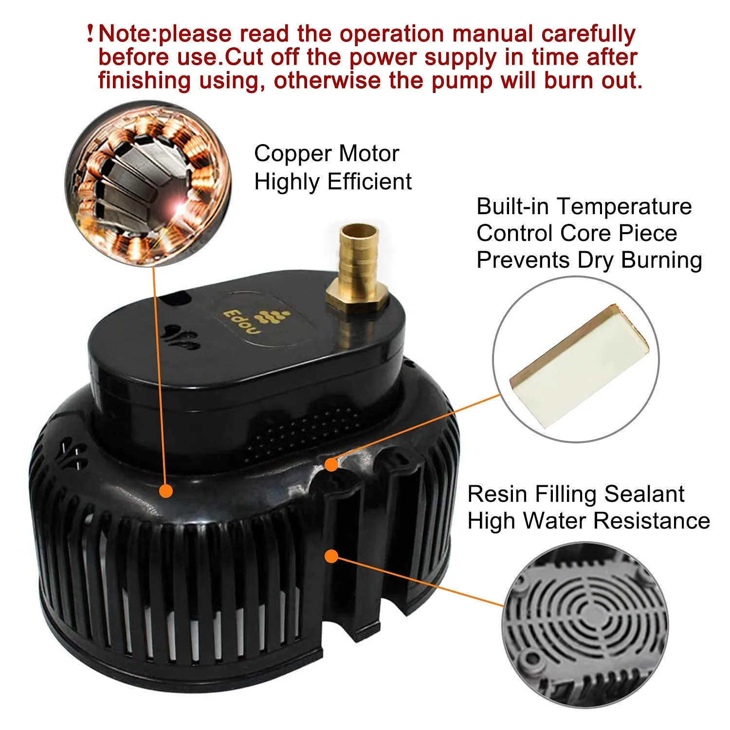 Submersible Swimming Pool Cover Pump - Ideal For Draining Water Above Ground, InGround