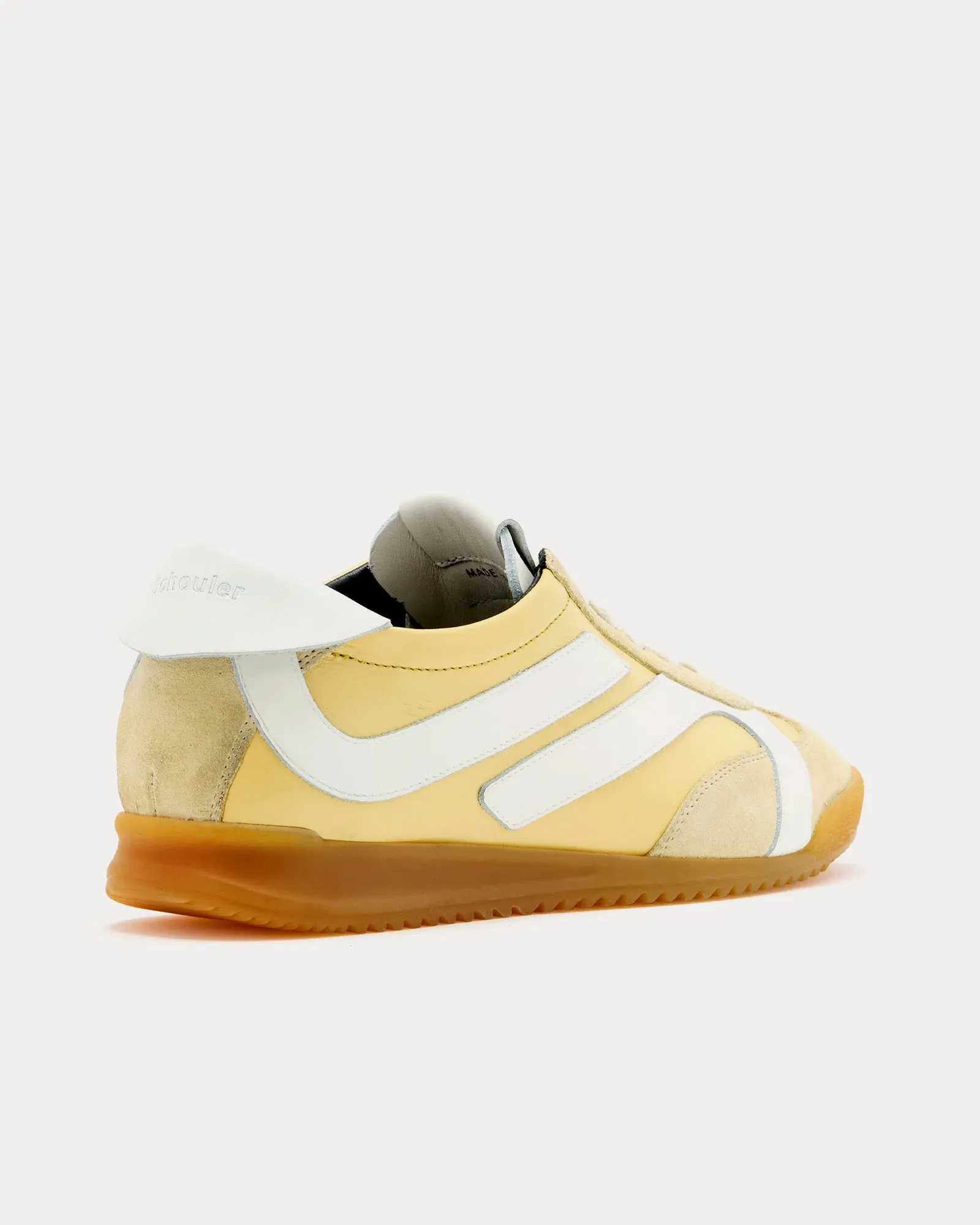 Track Leather Resin / Ecru Low Top Sneakers
