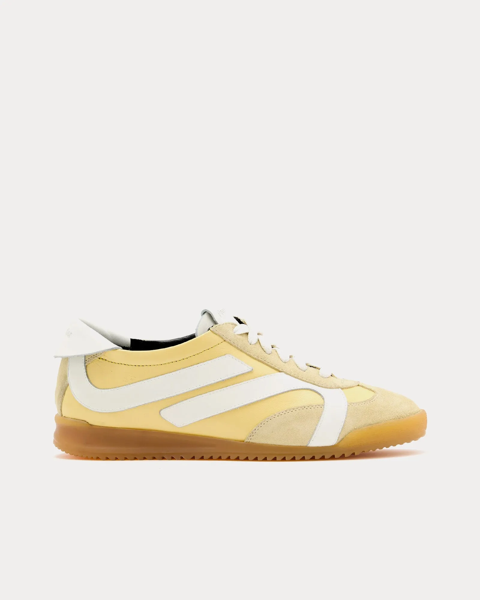 Track Leather Resin / Ecru Low Top Sneakers