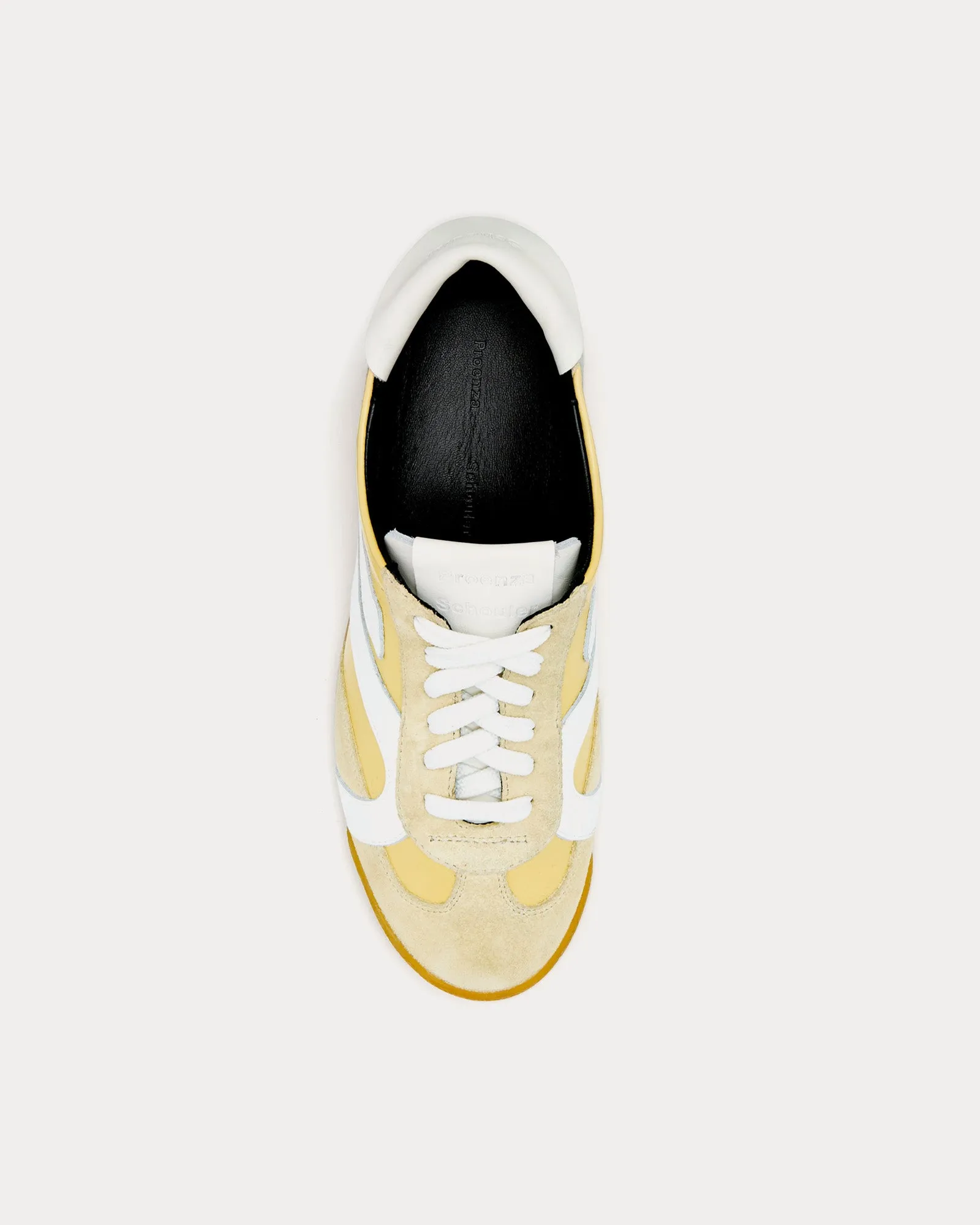 Track Leather Resin / Ecru Low Top Sneakers