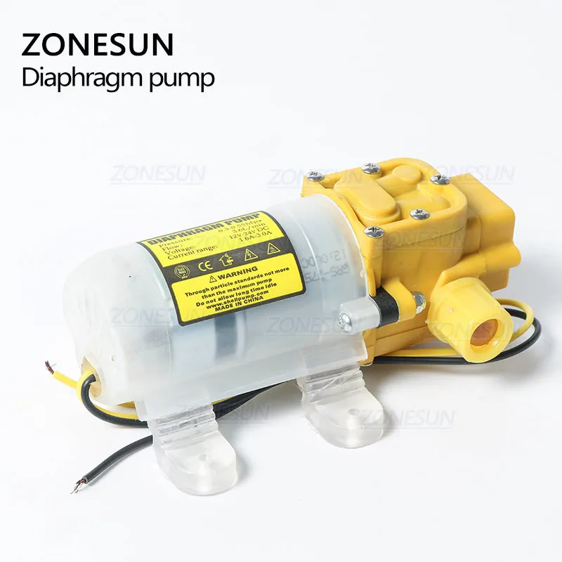 ZONESUN Diaphragm Water Pump For Filling Machine High Pressure Self Priming Pump 3.6L/min