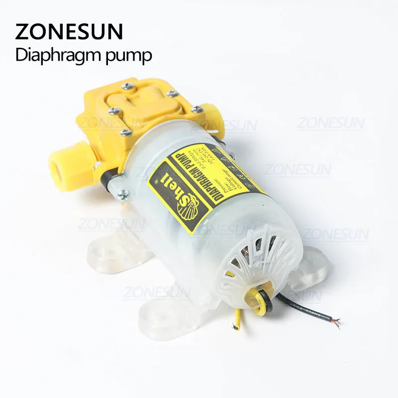 ZONESUN Diaphragm Water Pump For Filling Machine High Pressure Self Priming Pump 3.6L/min