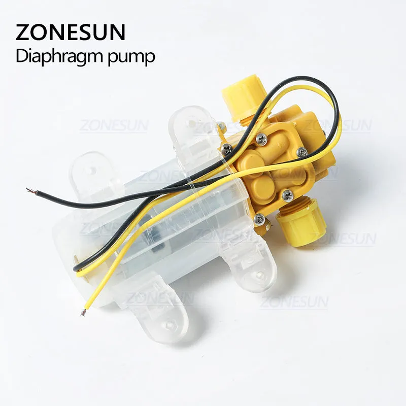 ZONESUN Diaphragm Water Pump For Filling Machine High Pressure Self Priming Pump 3.6L/min