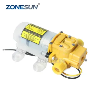 ZONESUN Diaphragm Water Pump For Filling Machine High Pressure Self Priming Pump 3.6L/min