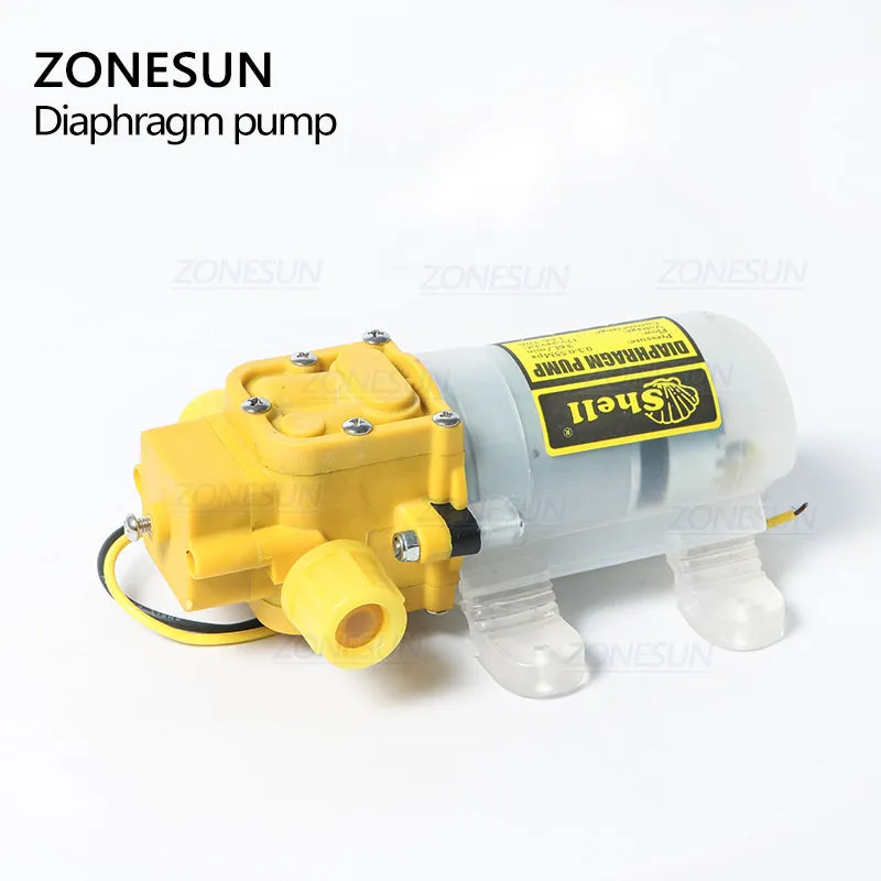 ZONESUN Diaphragm Water Pump For Filling Machine High Pressure Self Priming Pump 3.6L/min